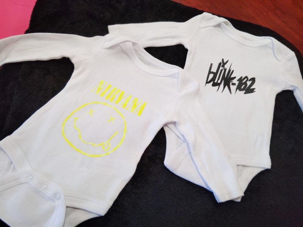Custom Band Onesies For Babies