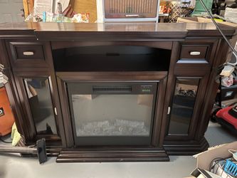 Electric fireplace tv stand/entertainment center