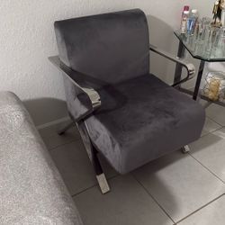 grey living room chair 