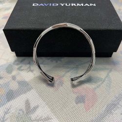 David Yurman Sterling Silver Crossover Bracelet 
