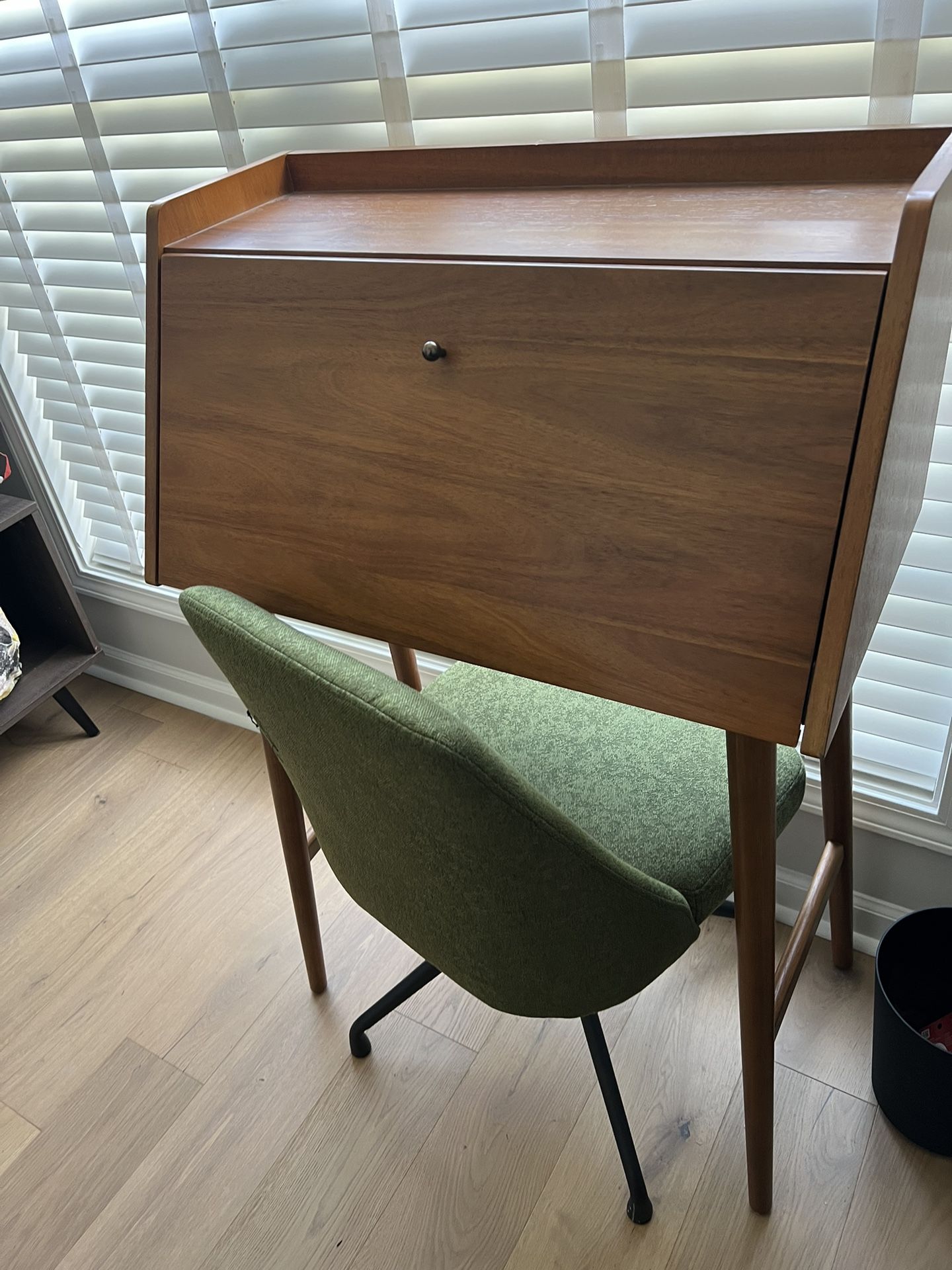 West Elm MCM Secretary Desk W/ Chair