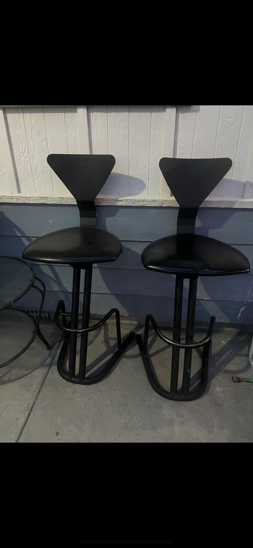 Black chairs