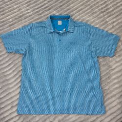 Callaway Golf Men's XXL  All Over Chevron Geo Polo