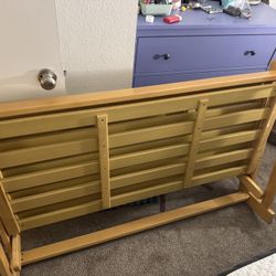 Full sized bed frame and mattress