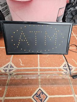 LED ATM Business Sign - Illuminated Storefront Display