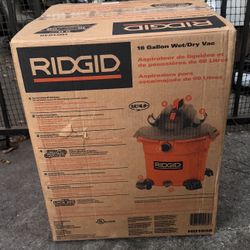 RIDGID 16 Gallon 5.0 Peak HP NXT Shop Vac Wet Dry Vacuum with General Debris Filter, Locking Hose and Accessory Attachments