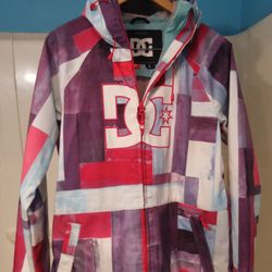 NEW !!! NWOT WOMEN'S DC SHOES WATERPROOF SKI SNOWBOARD JACKET WITH FAUX FUR HOOD SIZE LARGE