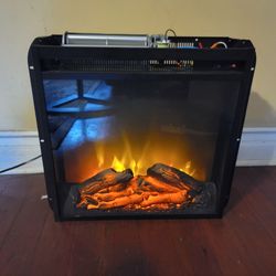 Altra F18V66L 1400W Electric Fireplace 18" Insert - Black