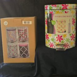 Waste Bin with toilet brush