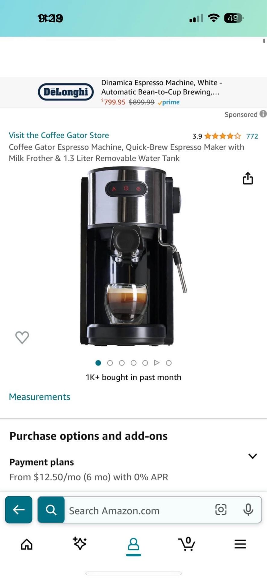 New Coffee, Gator, Espresso Machine With Milk, Frother