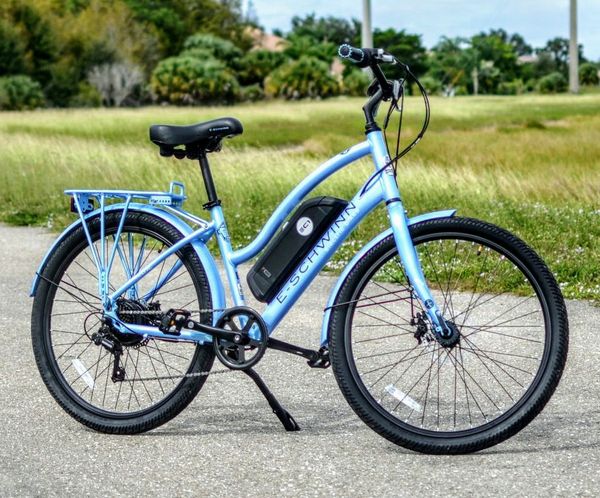 schwinn beach cruiser electric bike