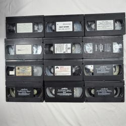 Vintage Movie VHS Tape Bundle 12-Pack BUNDLE 8
