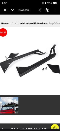Jeep led light bar mount
