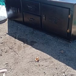 Cabinet With Wine Rack Inside 