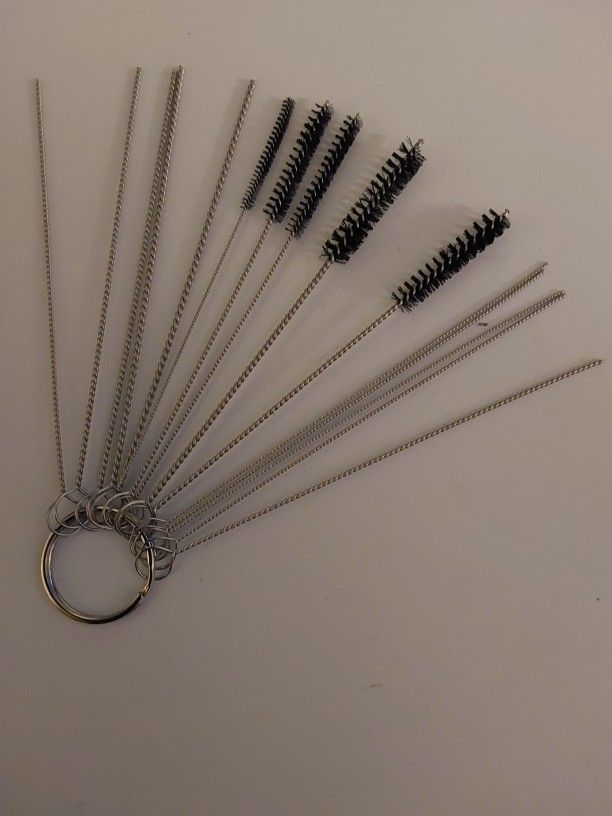 10 Pcs Cleaning Needles 5 Pcs Cleaning Nylon Brush Kit (41)