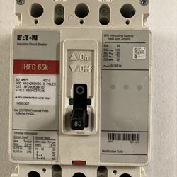 Eaton HFD3080BP10 80amp 3pole