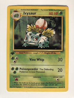 1st Edition Ivysaur 30/102