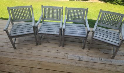 Teak patio  Chairs