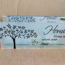 Candle Holder Set Of Three Glass Frame Inc Three T Light Candles