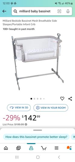 Milliard Bedside Bassinet & Portable Infant Sleeper