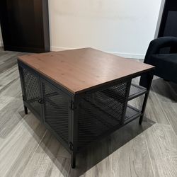 Steel Frame Coffee Table