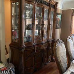 China Cabinet And Dinning Set