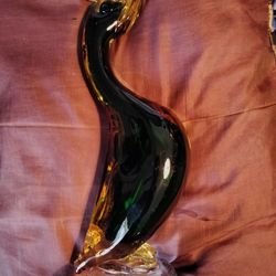 Archimede Seguso Venetian Sommerso Art Glass Duck 