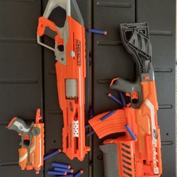 3 Working Nerf Guns 