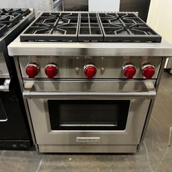 Wolf 30”wide Stainless Steel Gas Range Stove Recent Model 