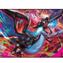 Pokemon Phantasmal Flames Charizard MEGA X UPC Play Mat - Rubber Playmat