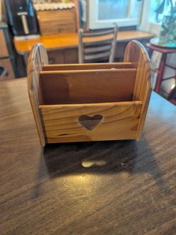 Pine Desktop Letter or Napkin Caddy