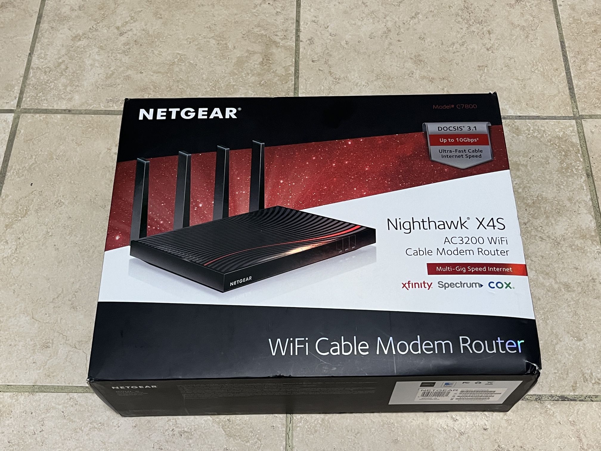 Netgear Nighthawk X4S AC3200 WiFi Cable Modem Router