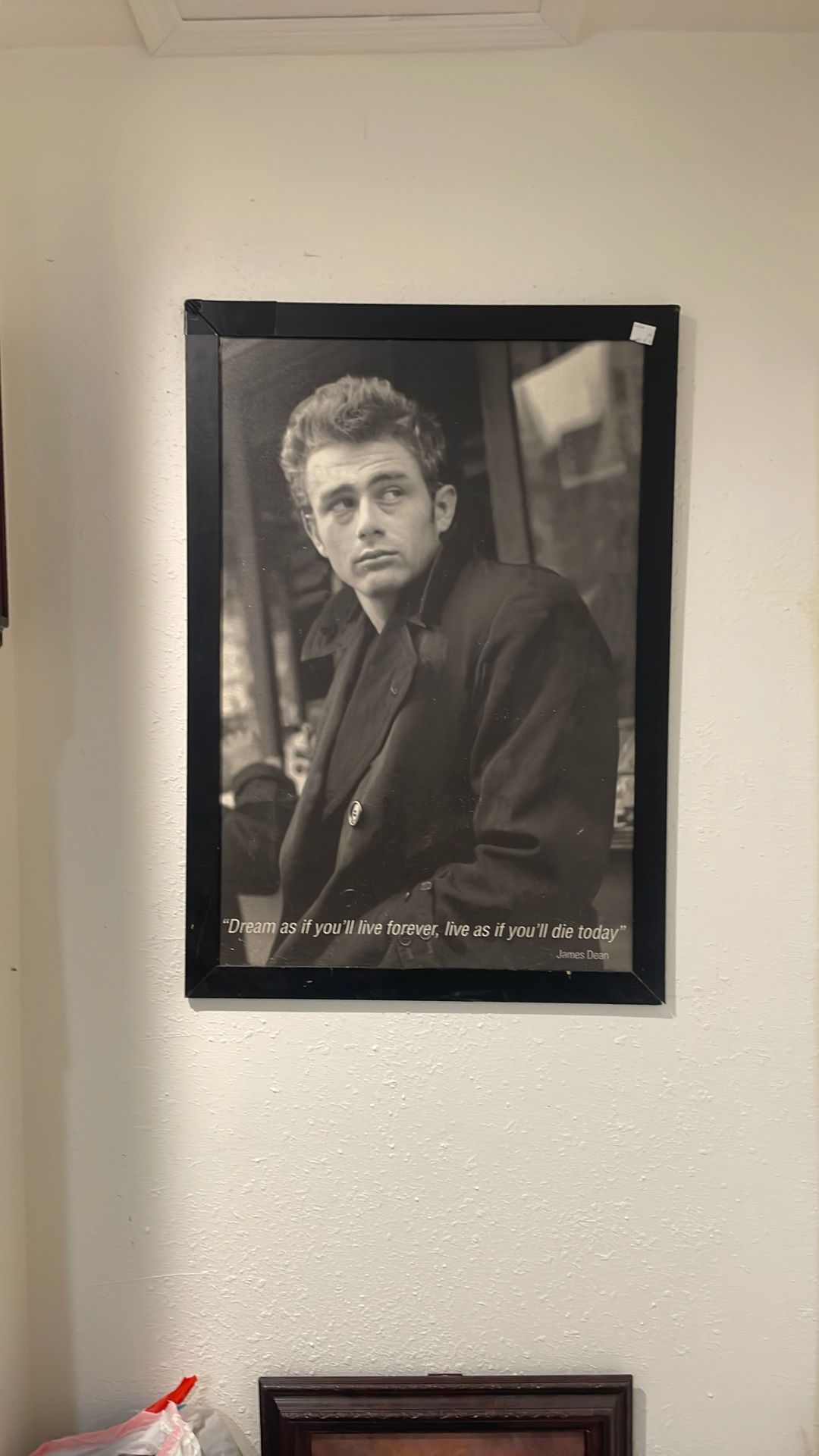 James Dean Poster w/ frame