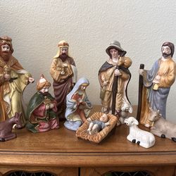 Nativity - 10 piece Ceramic