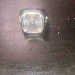 santa muerte silver ring 80$
