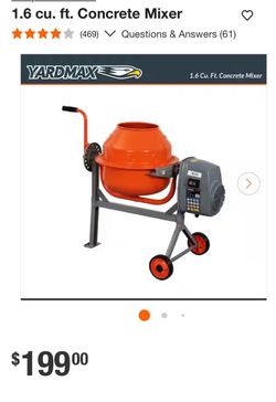 Small concrete mixer
