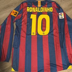 Fc Barcelona 2006 Retro Jersey Ronaldinho 10