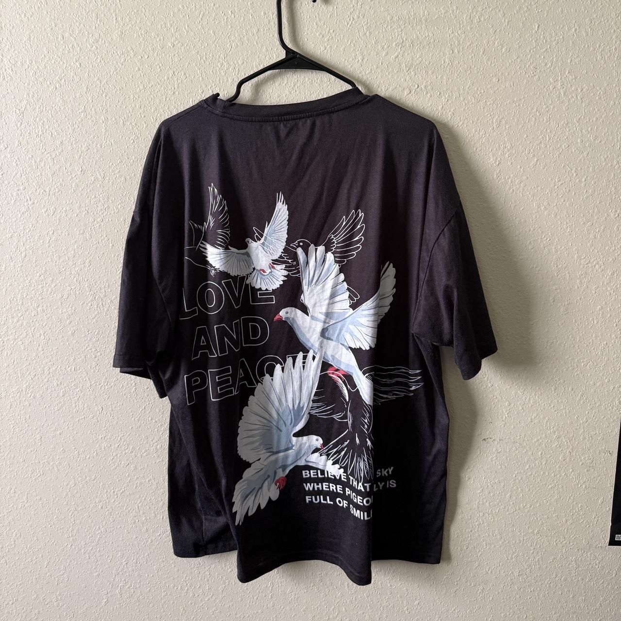 Men's Black and Grey T-shirt(116)22