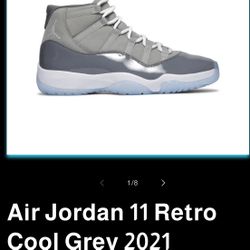 Jordan 11 Retro Cool Grey