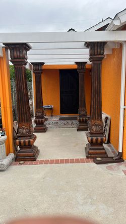 Decoration columns, antique style, 8 foot tall