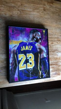 LeBron James basketball wall decor
