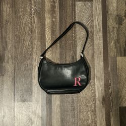 Black Leather Shoulder Bag