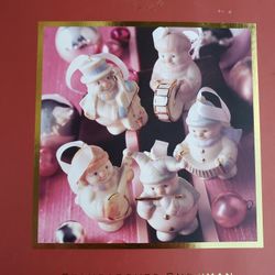 Five Lenox New Holiday Ornaments 