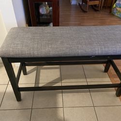 Gray bench bought at living space