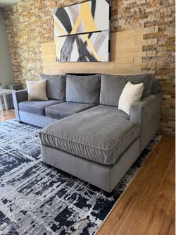 FREE DELIVERY🚚✨West Elm Henry Chaise Sectional Sofa (Metal Gray)