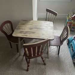 Hand painted wooden children’s table