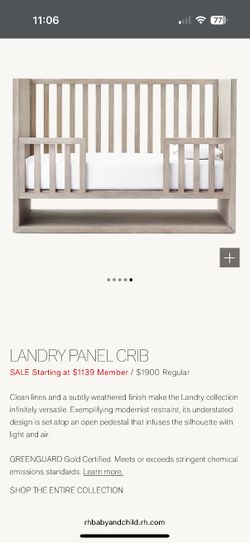Landry Panel Baby Crib (Used)