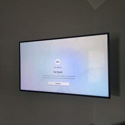 Samsung 43 inch 4k TV with full motion mount