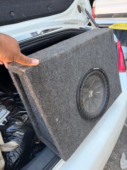 Kicker CompR Subwoofer in Carpeted Enclosure