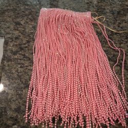 Pink Beaded Skirt  ( From Shein)